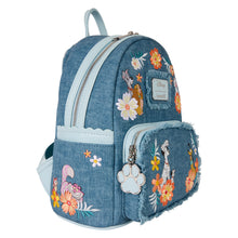 Loungefly Disney Dogs And Cats Faux Denim Fringe Mini Backpack