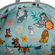 Loungefly Disney Dogs And Cats Faux Denim Fringe Mini Backpack