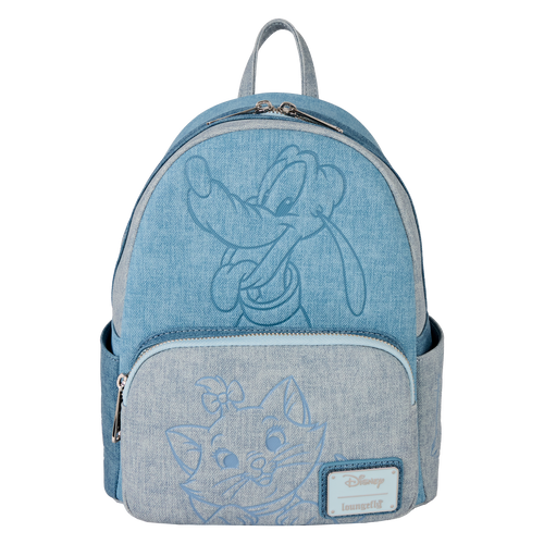 Loungefly Disney Dogs And Cats Faux Denim Mini Backpack