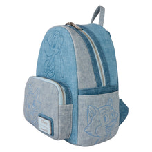 Loungefly Disney Dogs And Cats Faux Denim Mini Backpack