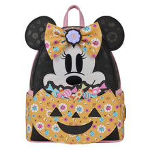 Minnie Mouse Cosplay Floral Pumpkin Glow Candy Corn-Scented Mini Backpack