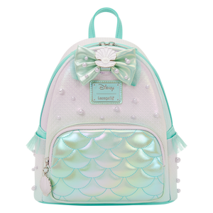 girls teal mini backpack Disney The Little Mermaid Iridescent Pearl Mini Backpack – Shop Toyz N Fun