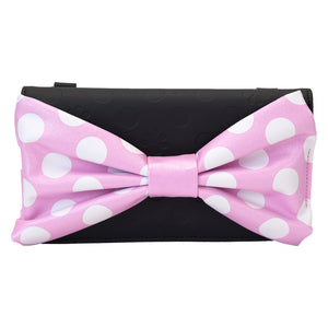 Loungefly Disney Floral Rock The Dots Clutch Crossbody Bag