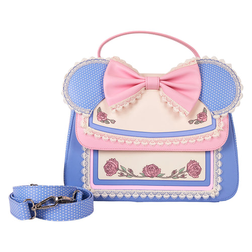 Loungefly Minnie Floral And Lace Ears Crossbody Bag