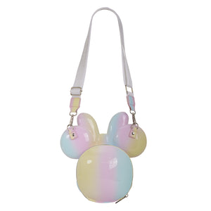 Minnie Mouse Pastel Tie-Dye Molded Figural Crossbody Bag