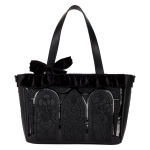 Disney Villains Stained Glass Tote Crossbody Bag with Coin Bag