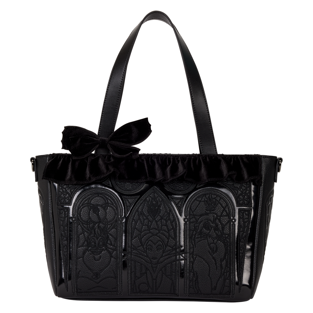 Disney Villains Stained Glass Tote Crossbody Bag with Coin Bag