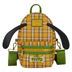 Loungefly Pluto 95th Anniversary Plaid Sling Crossbody Bag with Coin Bag
