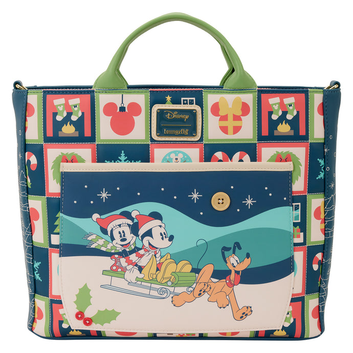 Mickey & Friends Holiday Convertible Backpack & Tote Crossbody Bag