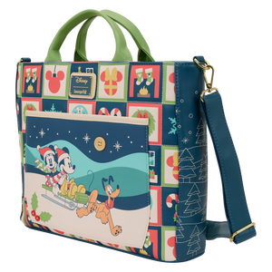 Mickey & Friends Holiday Convertible Backpack & Tote Crossbody Bag