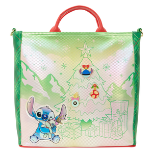 Lilo & Stitch Holiday Tote Crossbody Bag