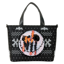 The Nightmare Before Christmas Jack Skellington Reversible Sequins Tote Crossbody Bag with Coin Bag