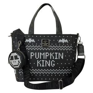 The Nightmare Before Christmas Jack Skellington Reversible Sequins Tote Crossbody Bag with Coin Bag