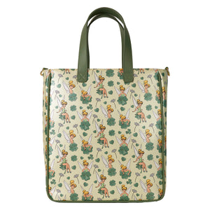 Loungefly Tinkerbell 4 Leaf Clover Tote With Coin Bag