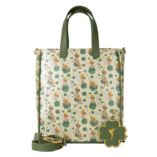 Loungefly Tinkerbell 4 Leaf Clover Tote With Coin Bag