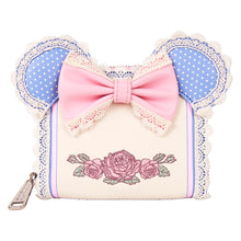 Loungefly Minnie Floral And Lace Ears Zip Around Wallet
