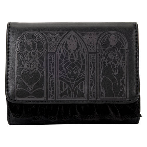 Disney Villains Stained Glass Trifold Wallet