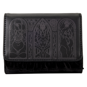 Disney Villains Stained Glass Trifold Wallet