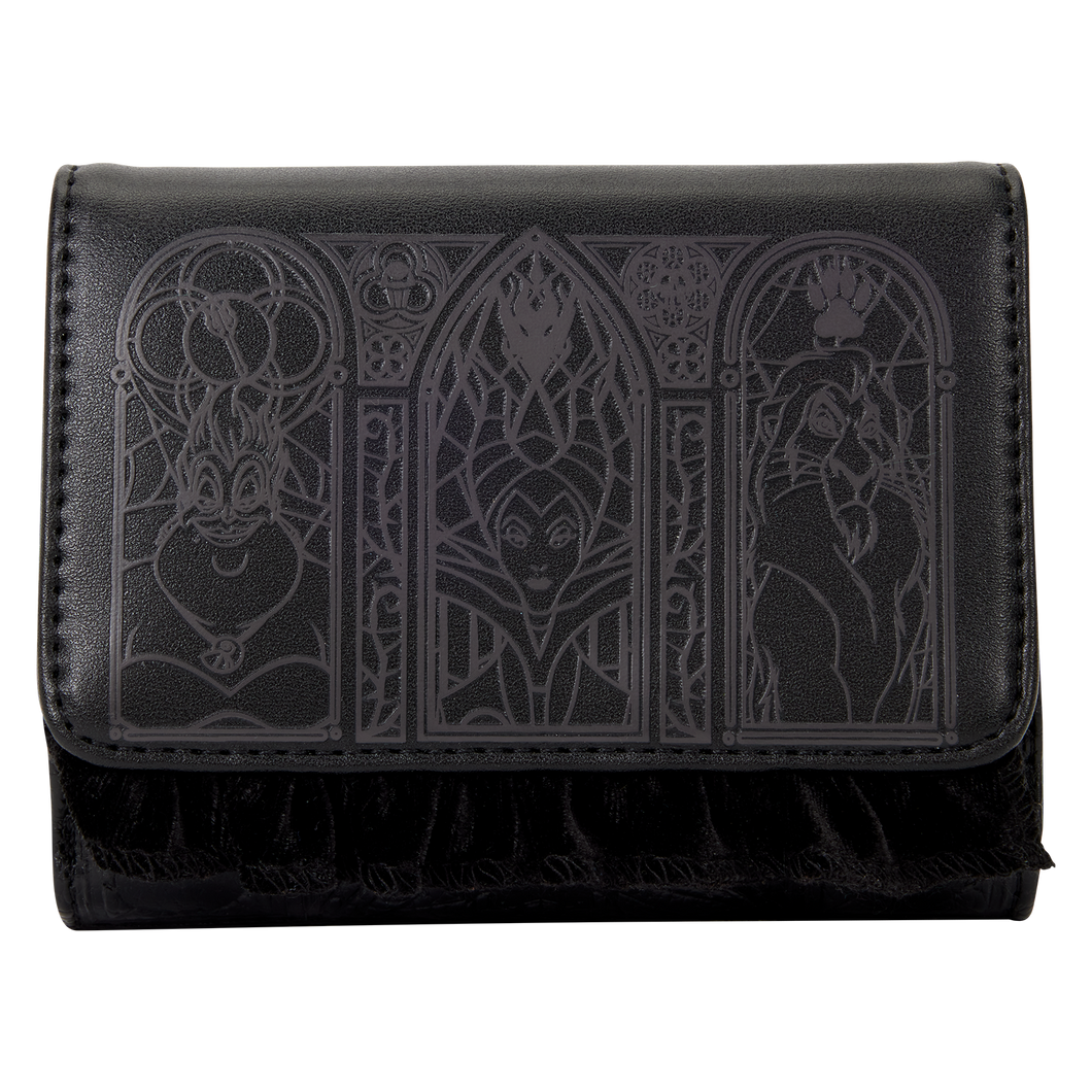 Disney Villains Stained Glass Trifold Wallet