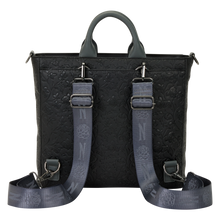 Wednesday Black Roses Convertible Backpack & Tote Crossbody Bag