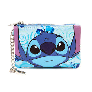 Buckle-Down: Disney Lilo And Stitch Blue Floral Crossbody Wallet Combo
