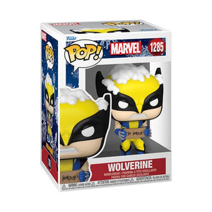 Funko Pop! Marvel Holiday Wolverine with Sign #1285 (Pop Protector Included)