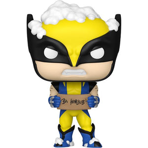 Funko Pop! Marvel Holiday Wolverine with Sign #1285 (Pop Protector Included)