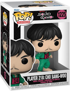 Funko POP! TV: Squid Game- Player 218: Cho Sang-Woo #1225 (Pop Protector Included)