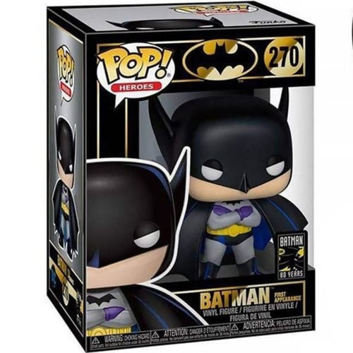 Funko Pop: Batman 1st Appearance 1939 80th Anniversary 270 (Pop Protector Included)