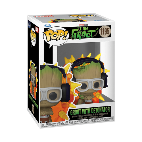 Funko Pop! Groot With Detonator 1195 (Pop Protector Included)