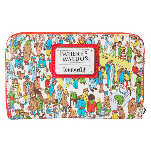 Loungefly Wheres Waldo AOP Ziparound Wallet
