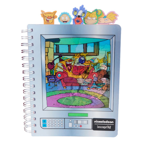 Preorder Loungefly Nickelodeon Rewind Triple Lenticular Tab Journal