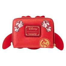 Loungefly Disney Mulan 25th Anniversary Mushu Glitter Cosplay Ziparound Wallet