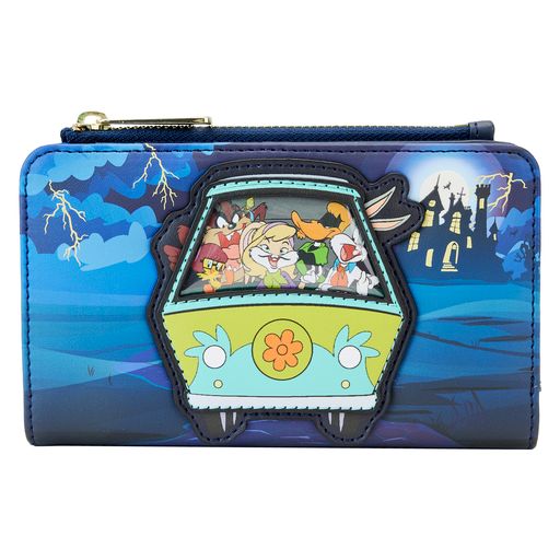 Loungefly WB 100th Anniversary Looney Tunes Scooby Mash Up Flap Wallet