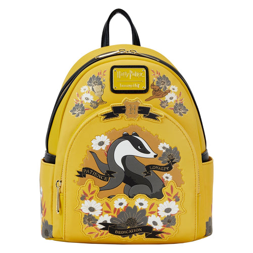 Preorder Loungefly WB Harry Potter Hufflepuff House Tattoo Mini Backpack