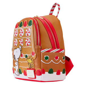 Loungefly Peanuts Snoopy Gingerbread House Mini Backpack