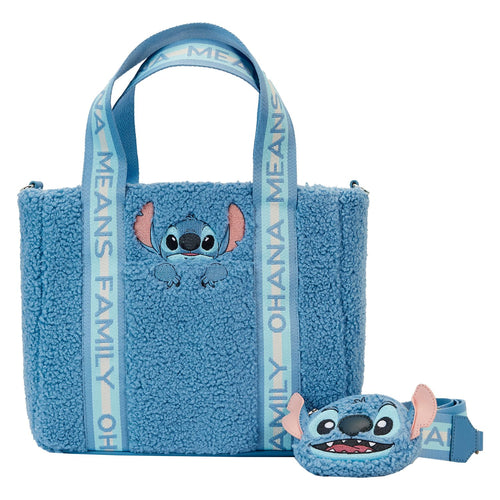 Preorder Loungefly Disney Stitch Plush Tote Bag with Coinbag