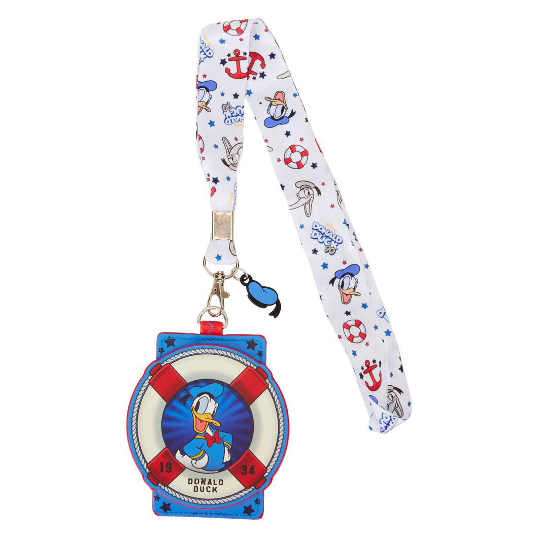 Loungefly Donald Duck 90th Anniversary Lanyard with Card Holder