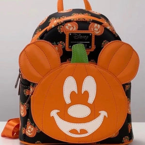 Loungefly Disney Mickey-O-Lantern Pumpkin Mini Backpack