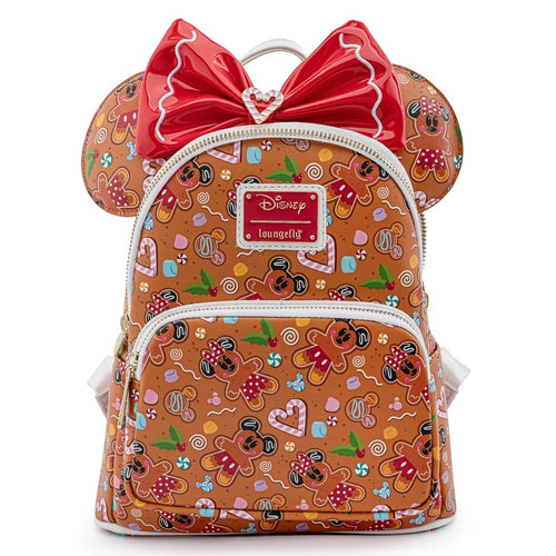 Loungefly Disney Gingerbread AOP Mini Backpack Headband Set