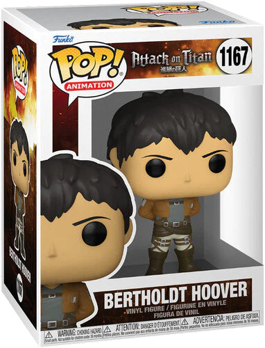 Funko Pop! Animation: Attack on Titan - Bertholdt Hoover 1167 (Pop  Protector Included)