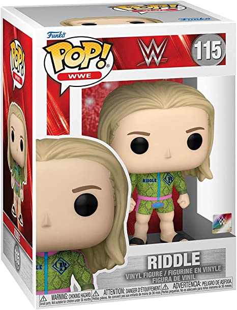 Funko Pop! WWE: Riddle 115 (Pop Protector Included)