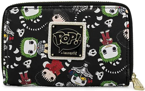 Loungefly Pop! Beetlejuice AOP Ziparound Wallet