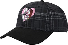 Bioworld Nightmare Before Christmas Embroidered Plaid Color Block Cap