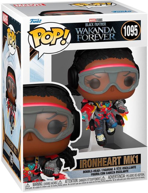 Funko POP! Marvel: Black Panther Wakanda Forever - Ironheart MK1 1095 (Pop Protector Included)