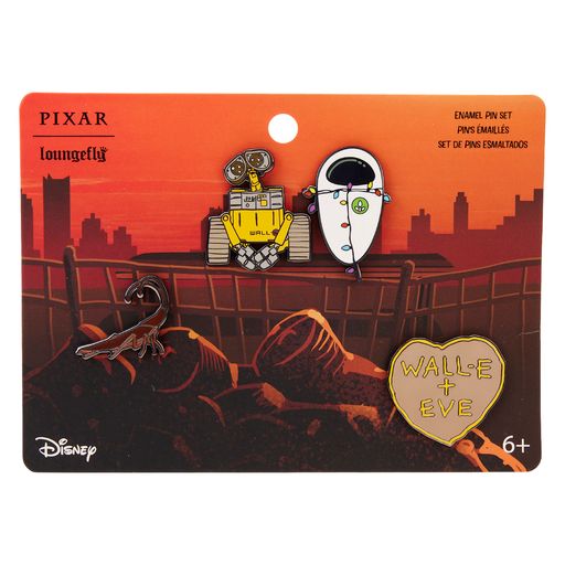 Loungefly Pixar Moments Wall-E Date Night 4PC Pin Set