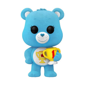 Funko POP! Care Bears 40TH Anniversary - Champ Bear Chase 1203 (FLOCKED) (Pop Protector Included)