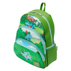 Loungefly Pokemon Bulbasaur Evolutions Triple Pocket Backpack
