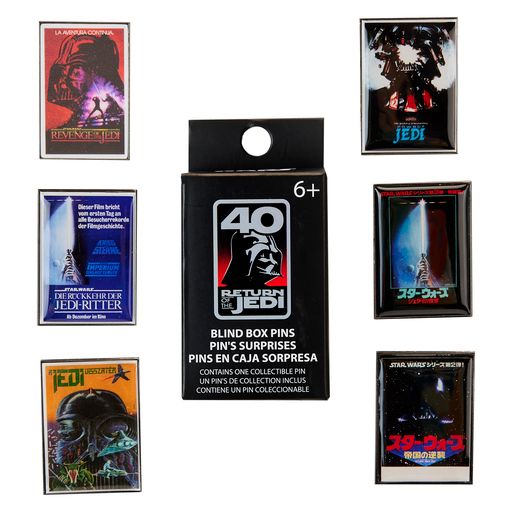 Loungefly Star Wars ROTJ 40th Anniversary International Posters Blind Box Pins