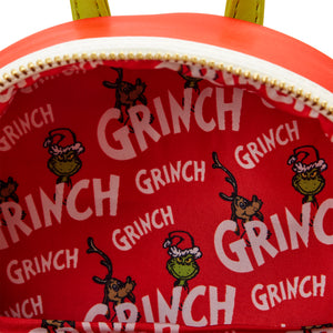 Loungefly Dr Seuss Grinch Lenticular Heart Mini Backpack